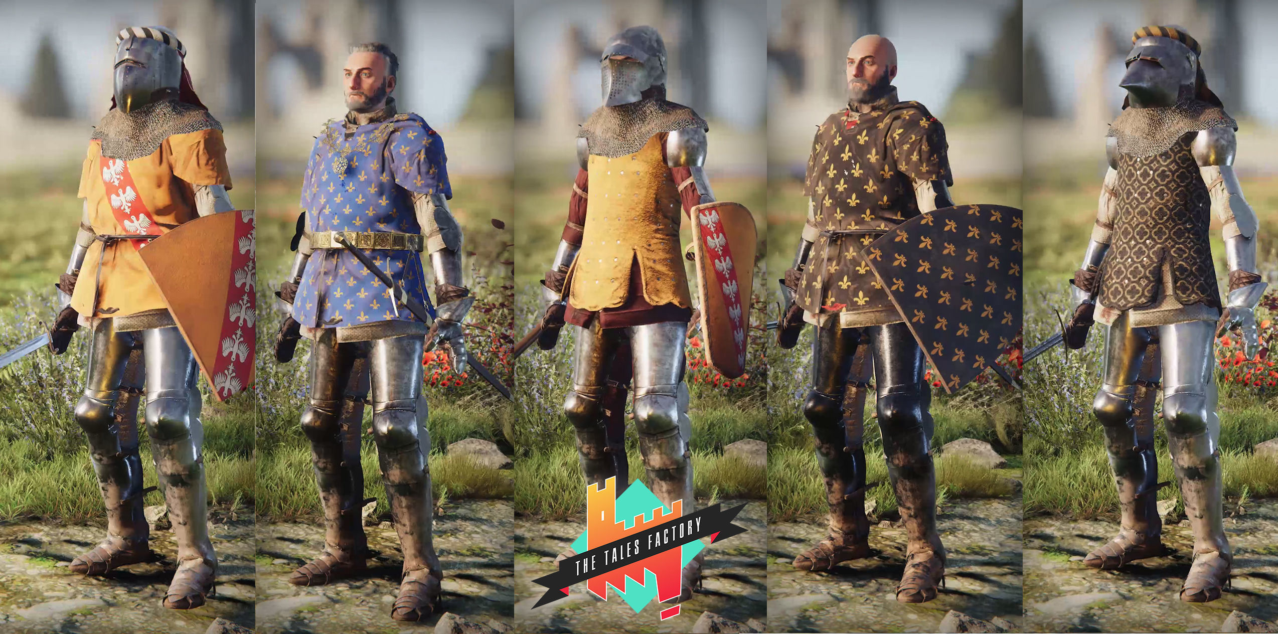 Knighthood Photoscanned Modular Knights Low-poly 3D model_5