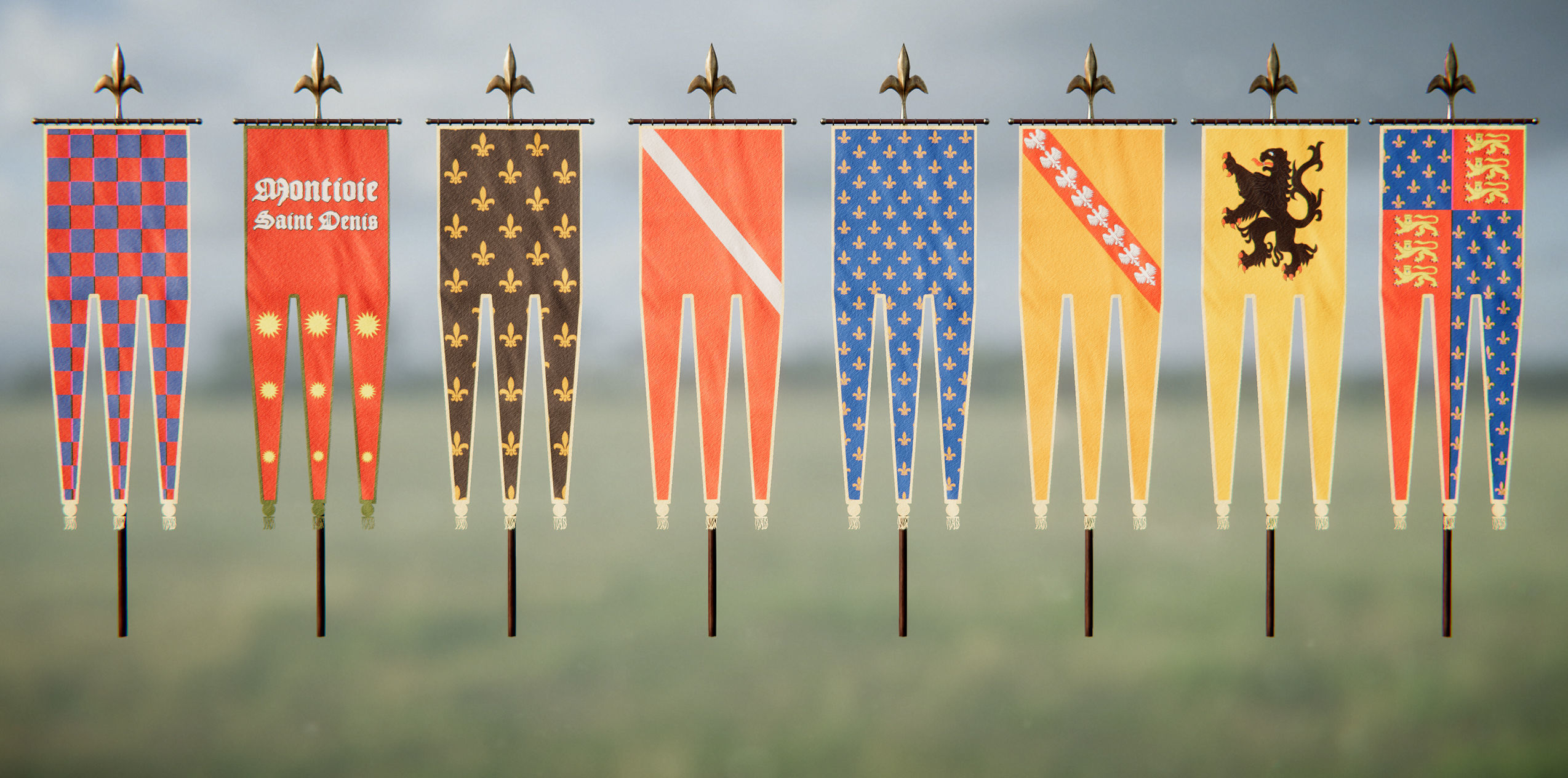 Knighthood Photoscanned Modular Knights Low-poly 3D model_20