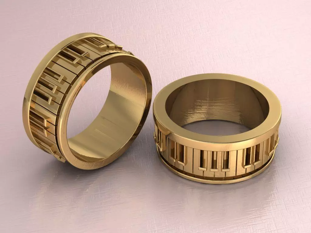 piano ring for man 3D print model