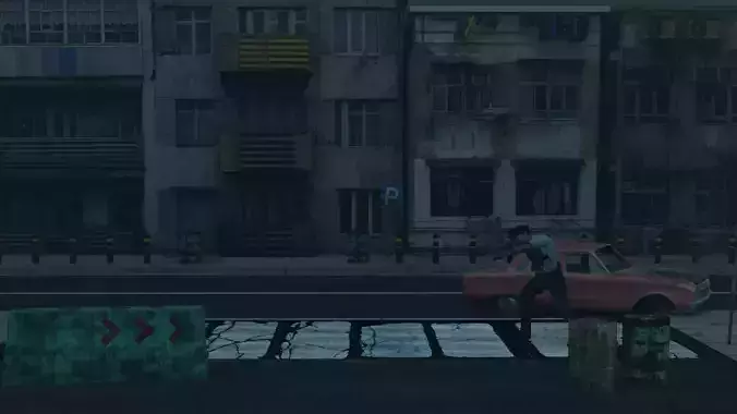 Zombie Apocalypse Scene