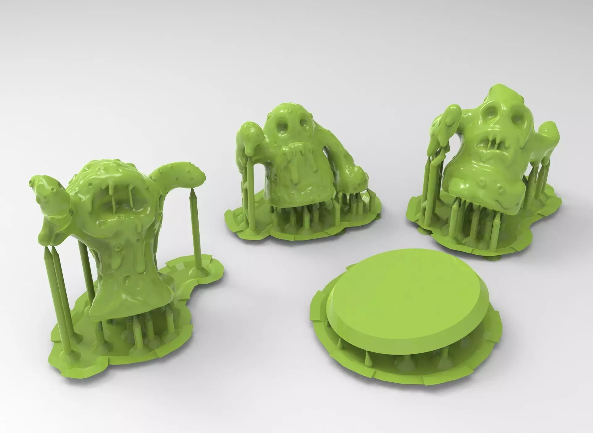 slimy ooze monsters 3D print model
