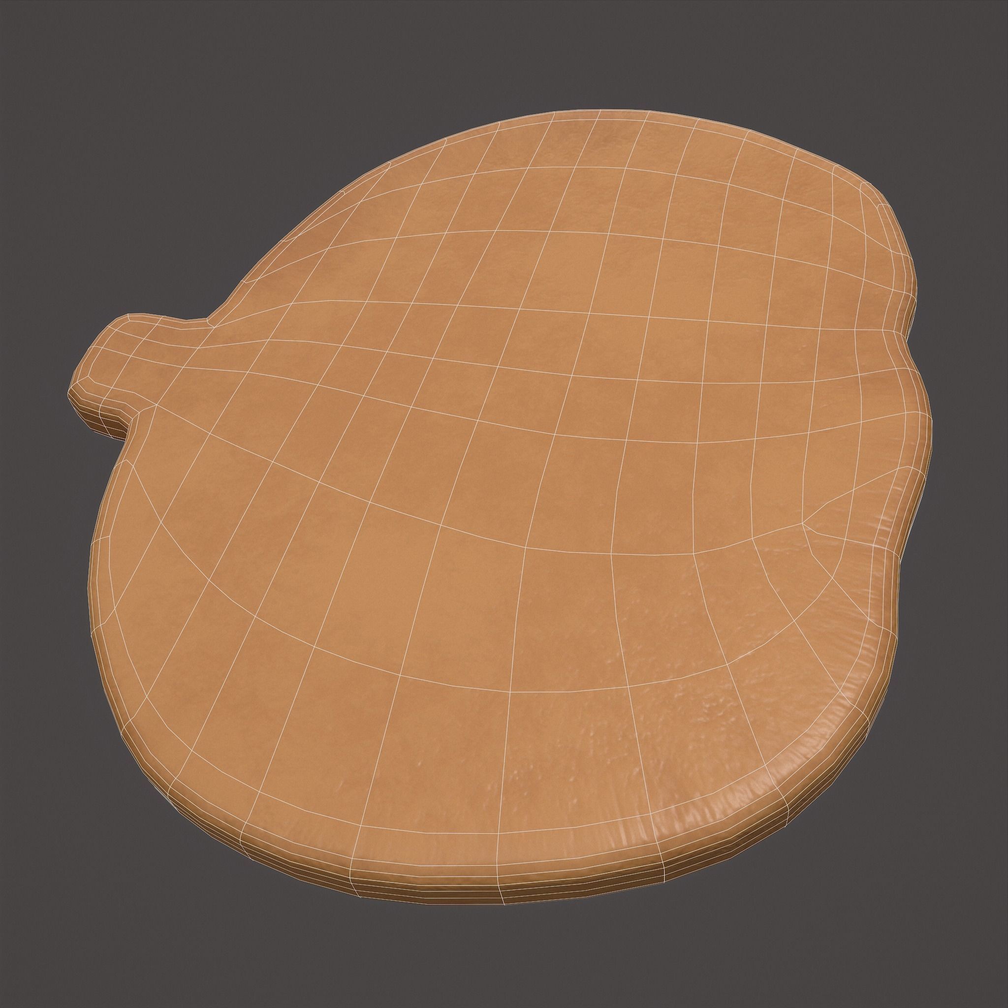 Pumpkin Cookie Teethed Face Low-poly 3D model_23