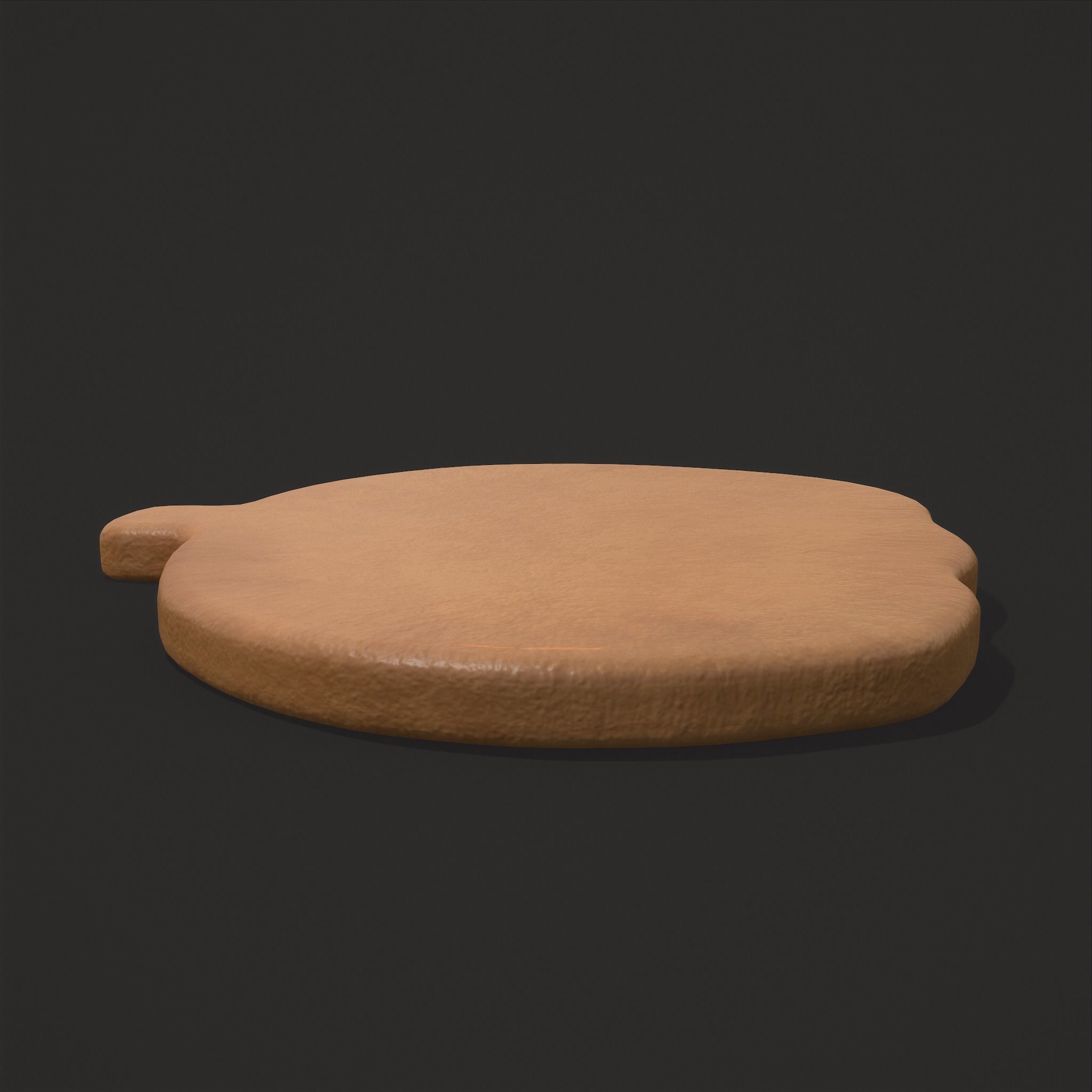 Pumpkin Cookie Teethed Face Low-poly 3D model_12