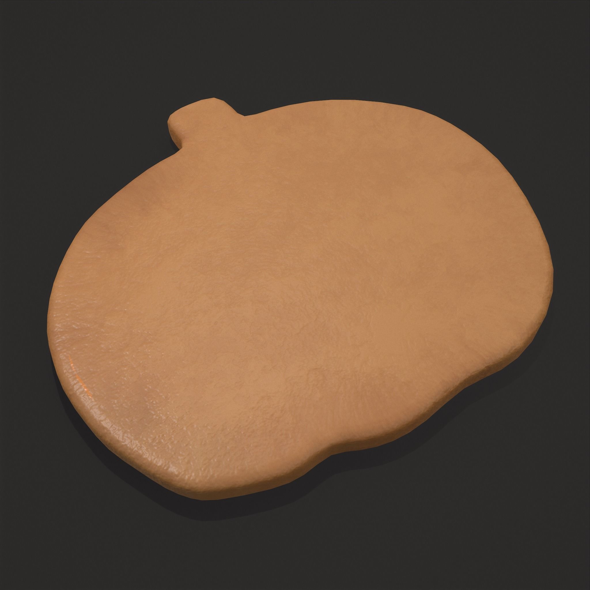 Pumpkin Cookie Teethed Face Low-poly 3D model_11