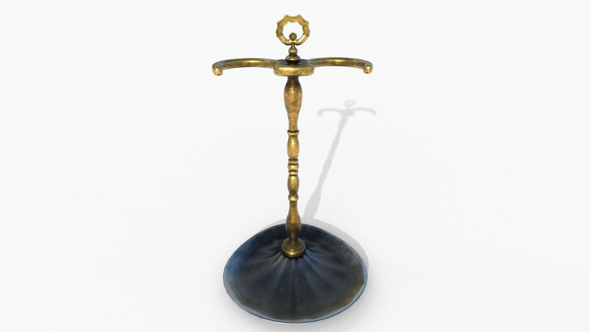 Fireplace tools Low-poly 3D model_18