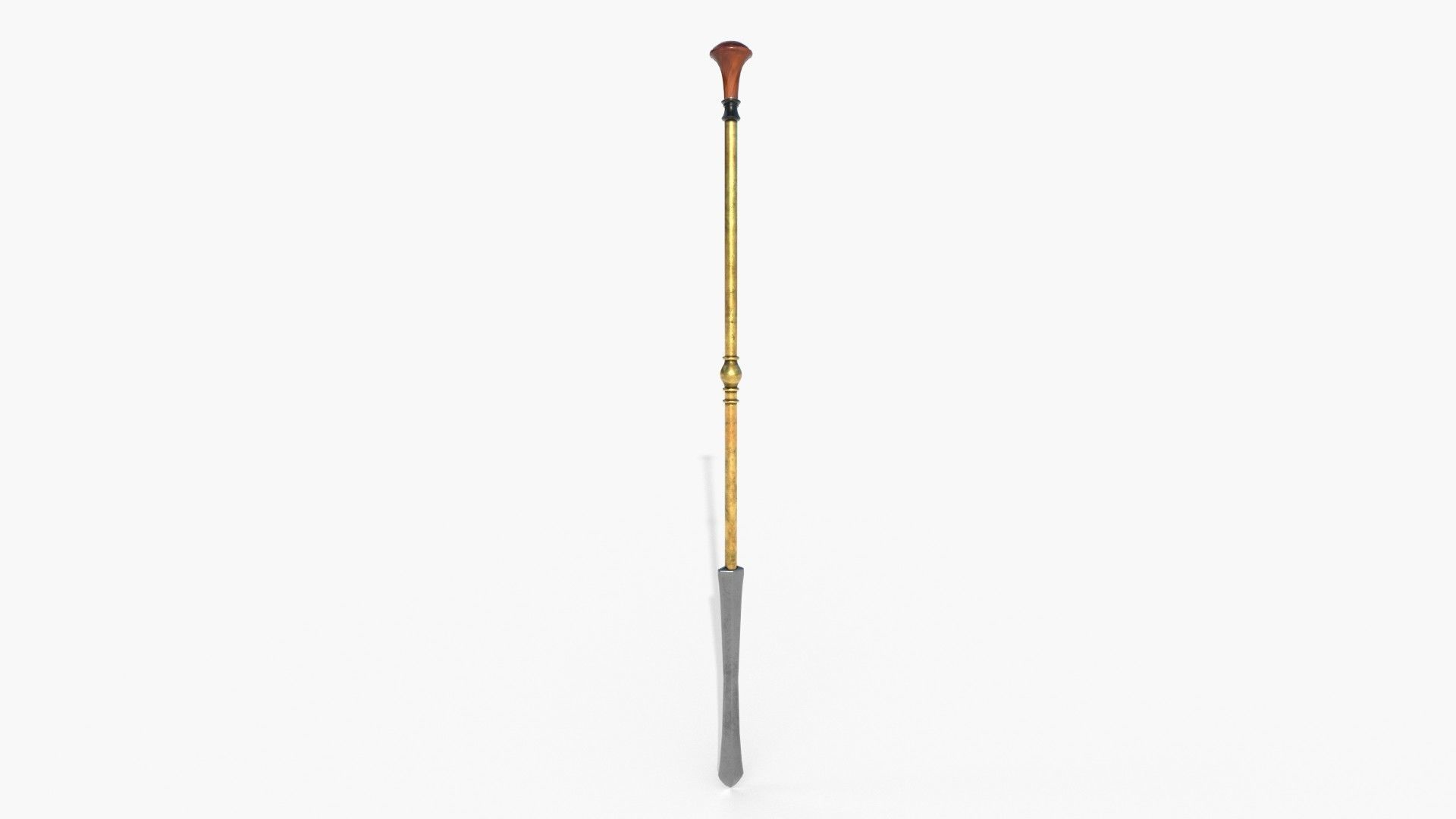 Fireplace tools Low-poly 3D model_9