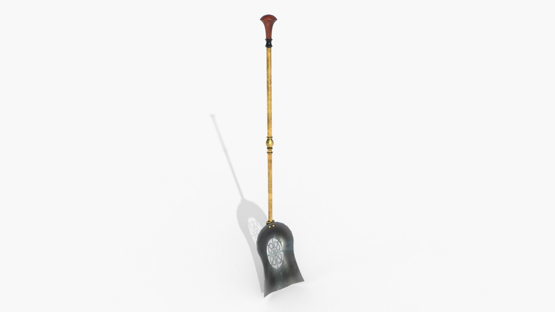 Fireplace tools Low-poly 3D model_12