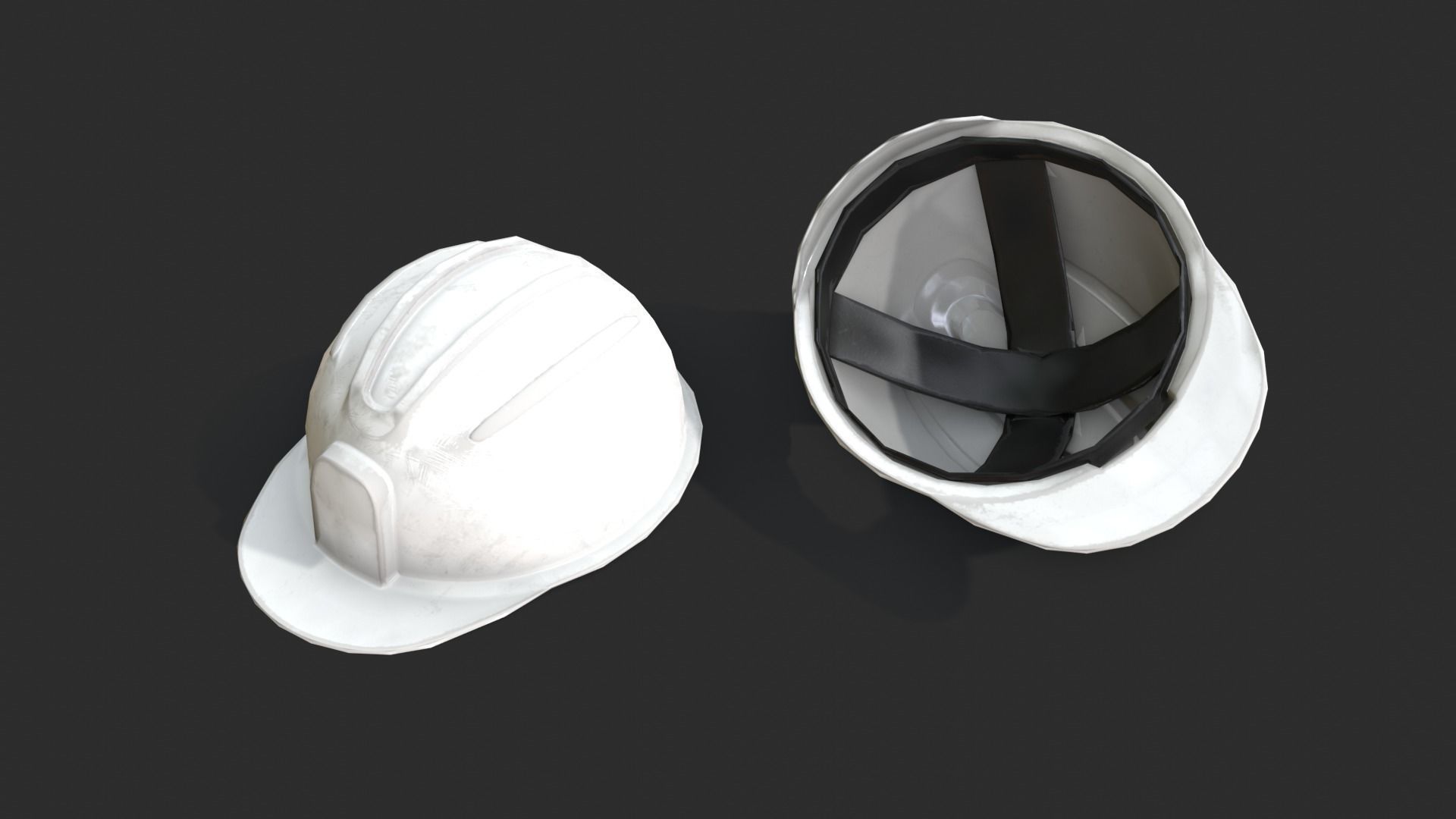 Safety Equipments Set 02 Low-poly 3D model_6