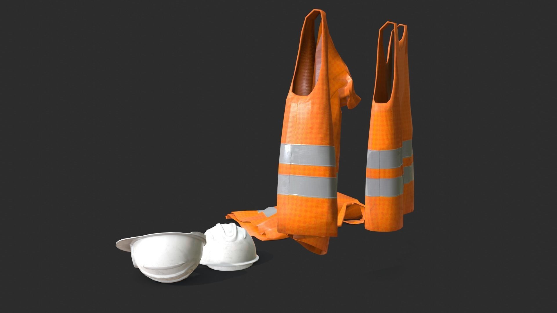 Safety Equipments Set 02 Low-poly 3D model_3