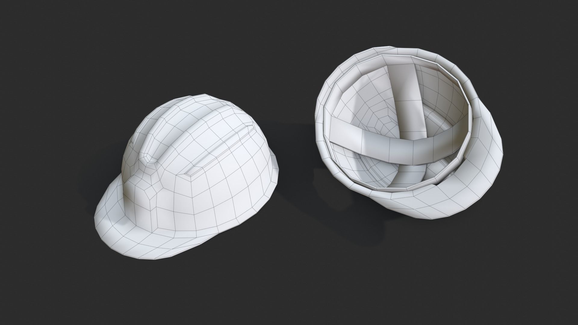 Safety Equipments Set 01 Low-poly 3D model_13