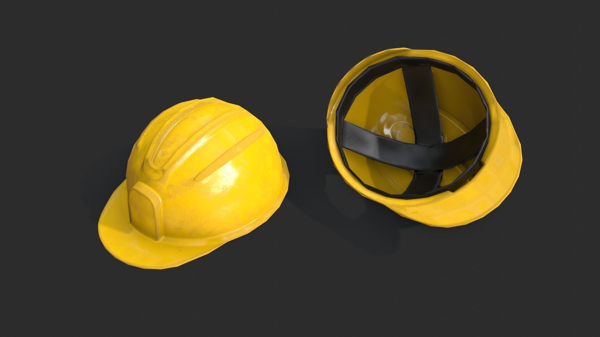 Safety Equipments Set 01 Low-poly 3D model_6