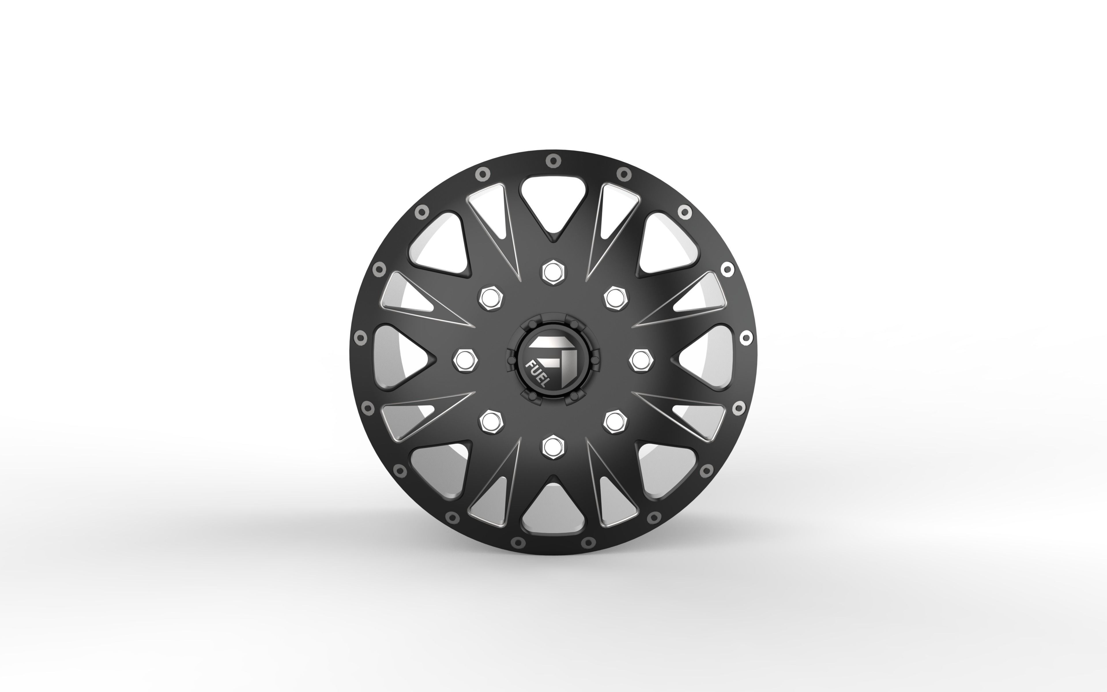 FUEL DUALLY WHEELS THROTTLE DUALLY FRONT AND REAR - D513 3D print model_9