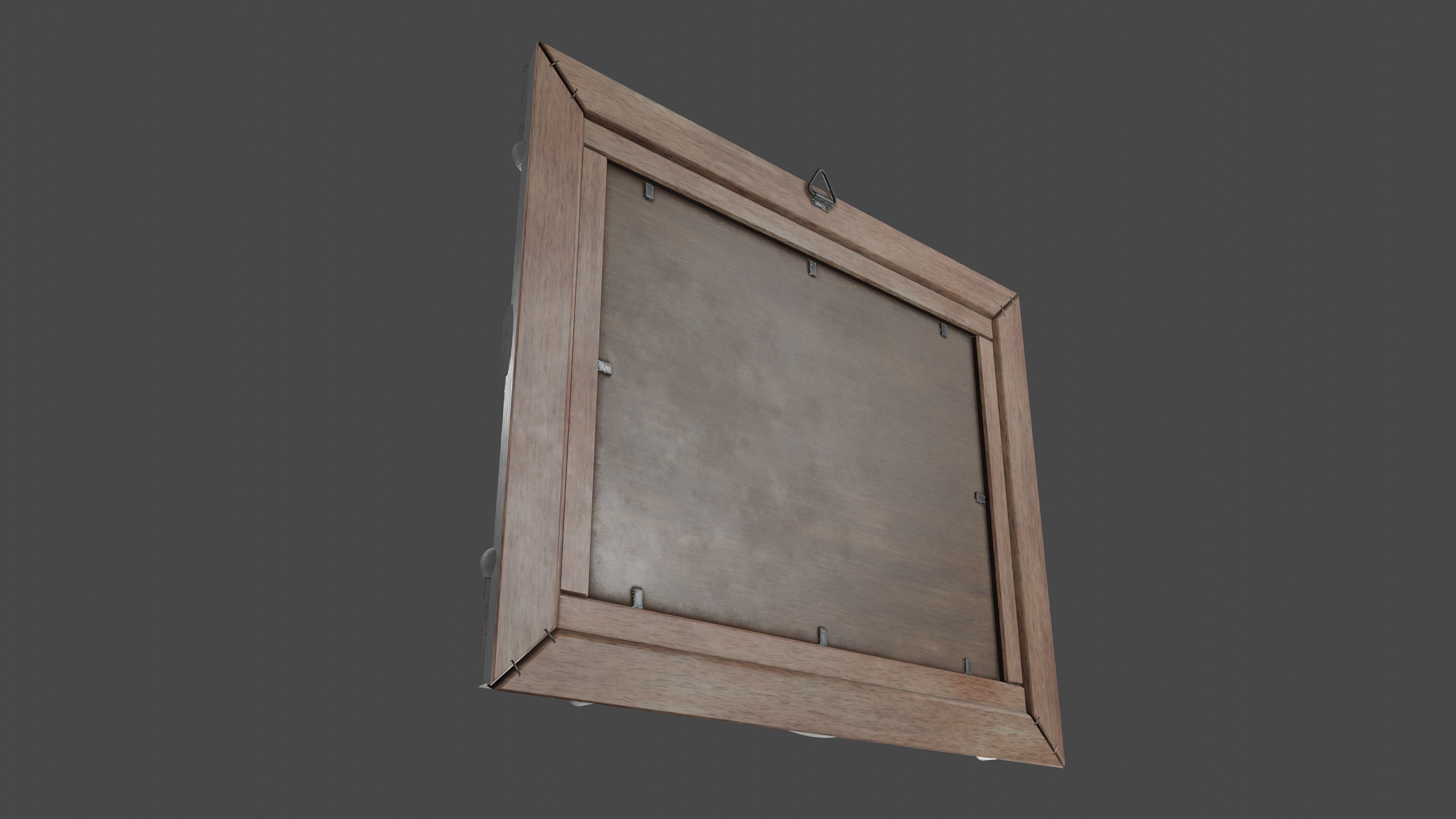 Deco Art style Frame  Low-poly 3D model_4