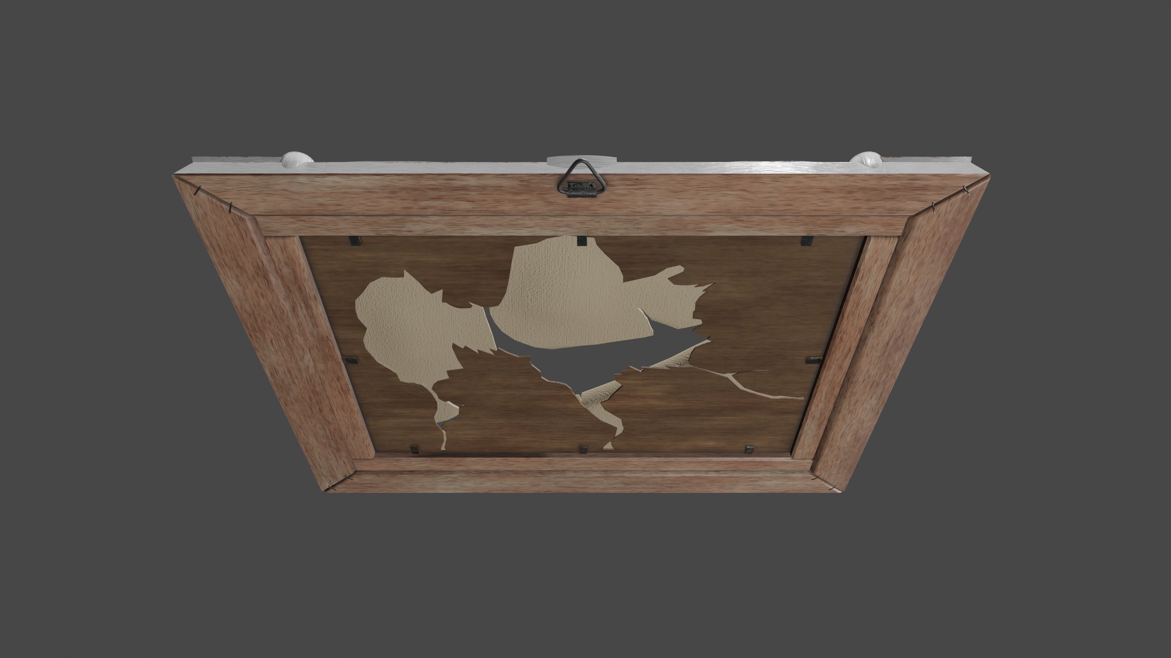 Deco Art style Frame  Low-poly 3D model_11