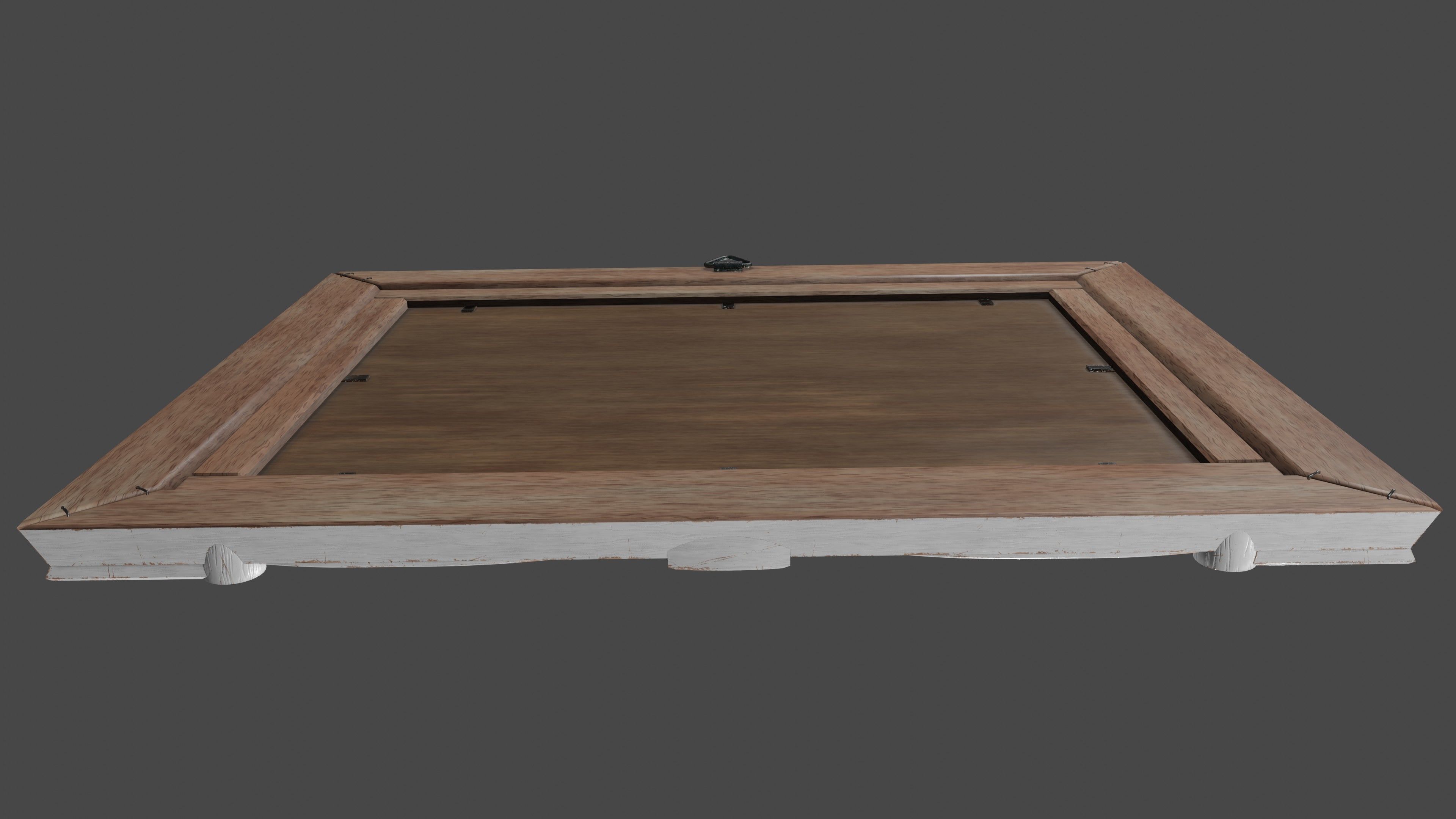 Deco Art style Frame  Low-poly 3D model_8