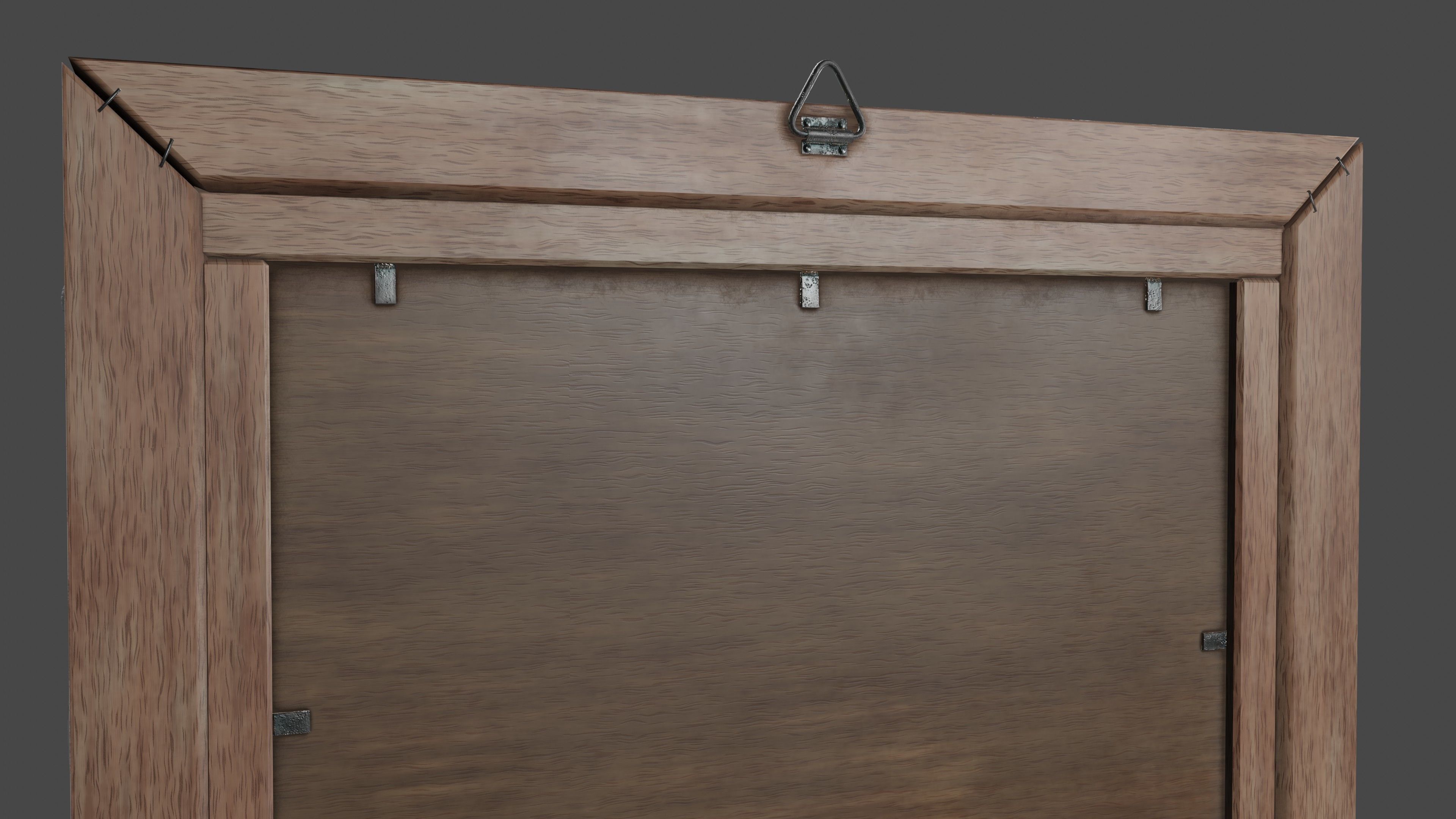 Deco Art style Frame  Low-poly 3D model_5