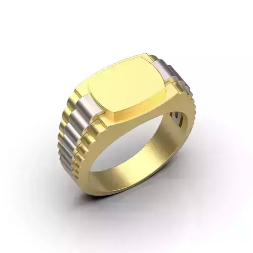 Mens Signet Ring MR 01 3D print model