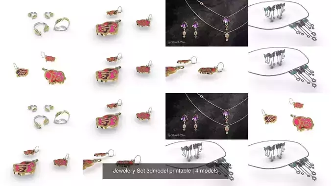 Jewelery Set 3dmodel printable