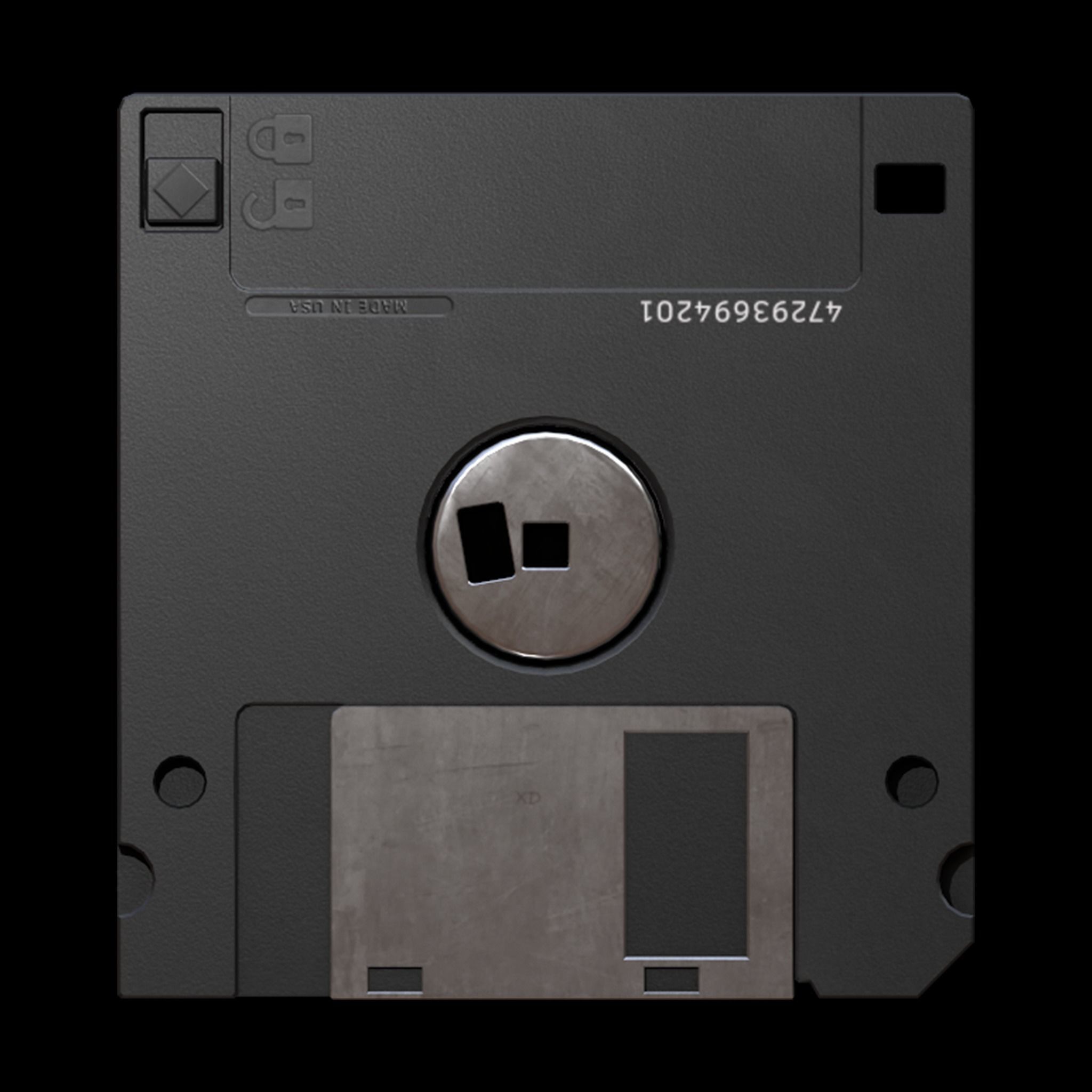 Floppy Disks Low-poly 3D model_8