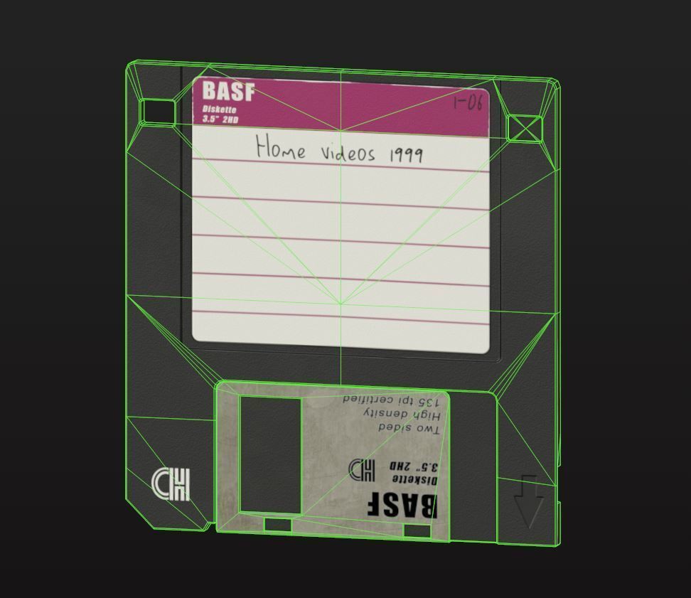 Floppy Disks Low-poly 3D model_10