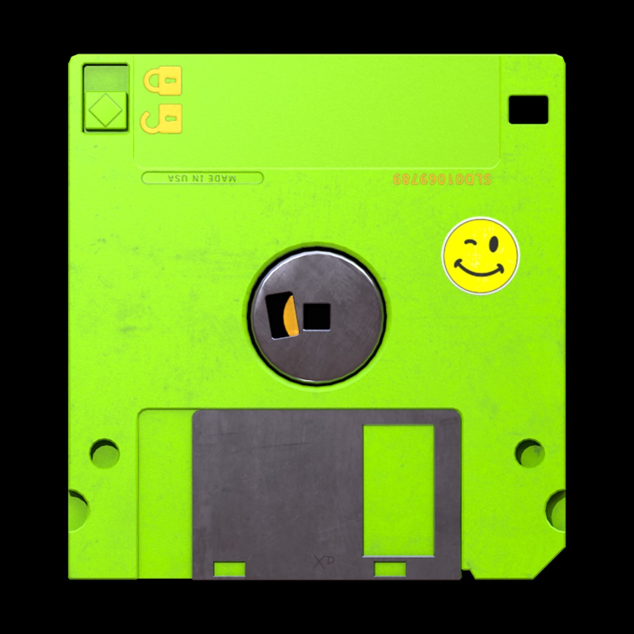 Floppy Disks Low-poly 3D model_6