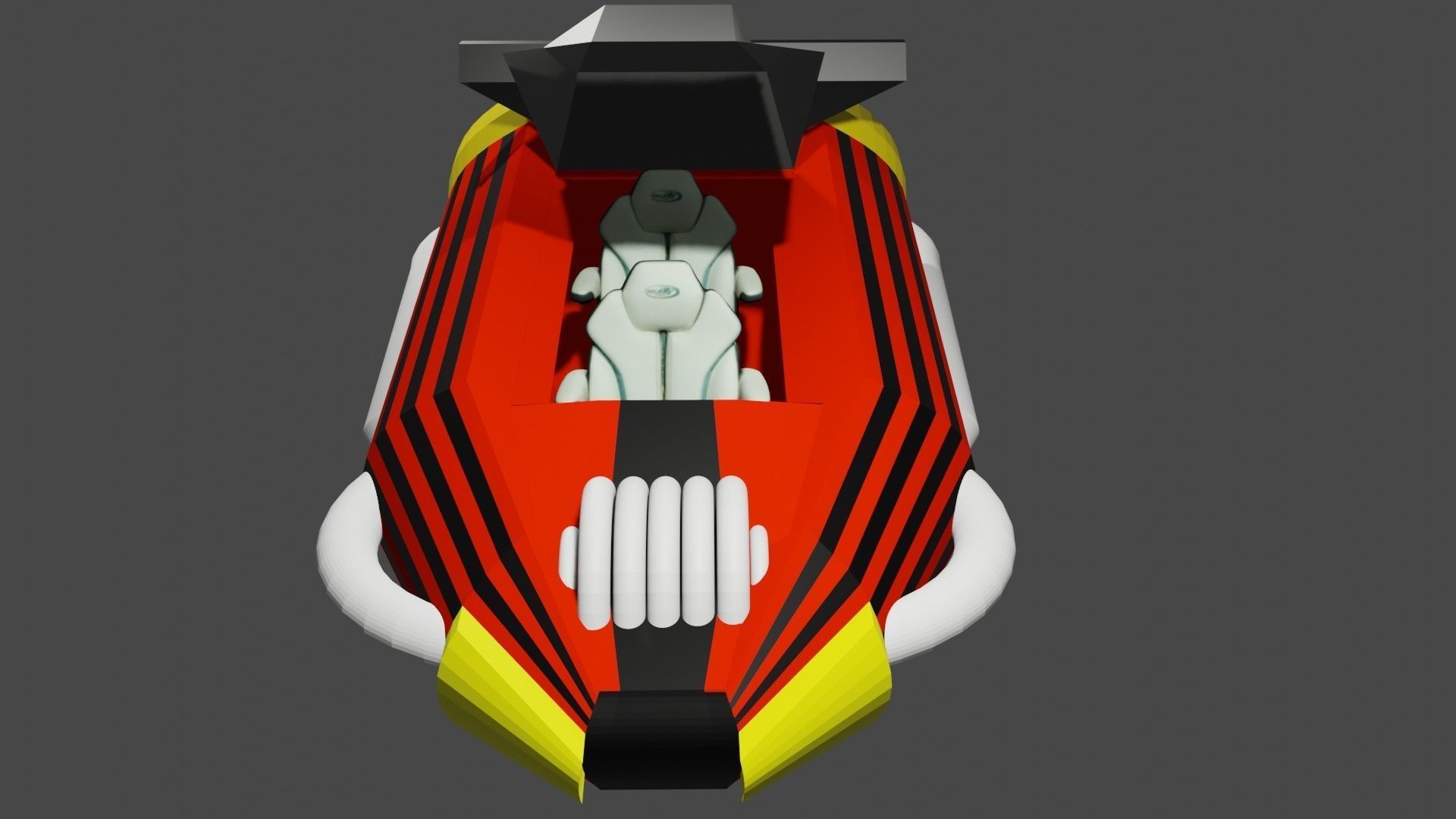 Submarine Car version M-S1CK Low-poly 3D model_3