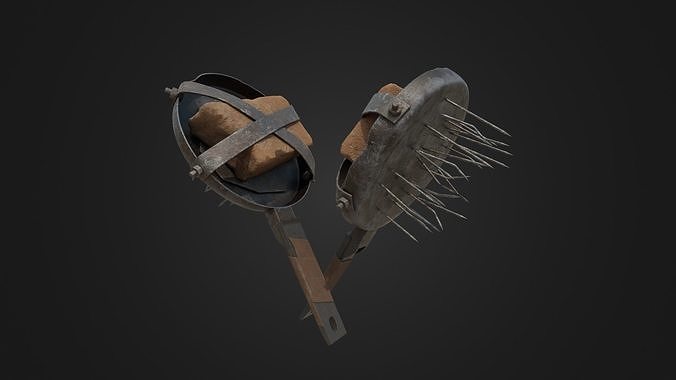 Post-apocalyptic Pan Low-poly 3D model