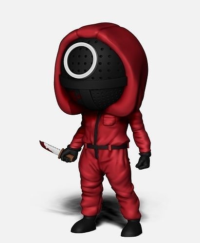 SquidGame Circle Soldier 3D print model