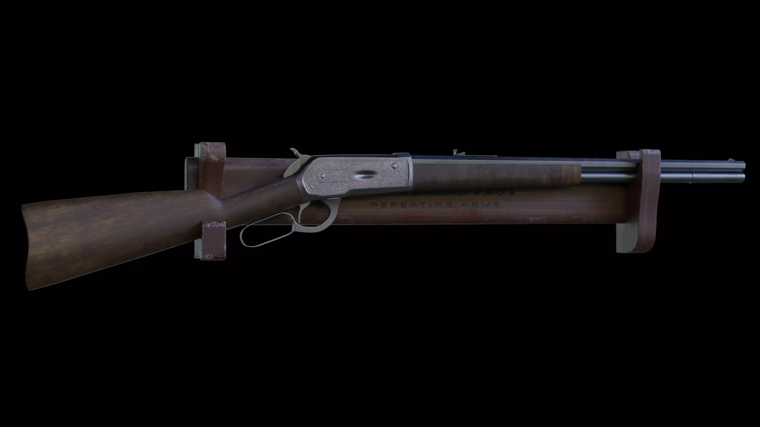 Winchester Wall Decoration Low-poly 3D model