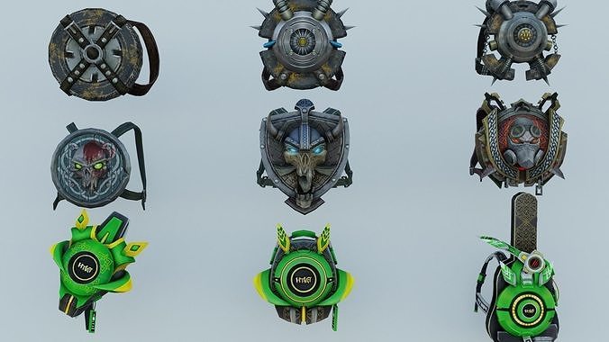 bag 9x Verdant Soul Viking s Spirit Wasteland Vault 3D model
