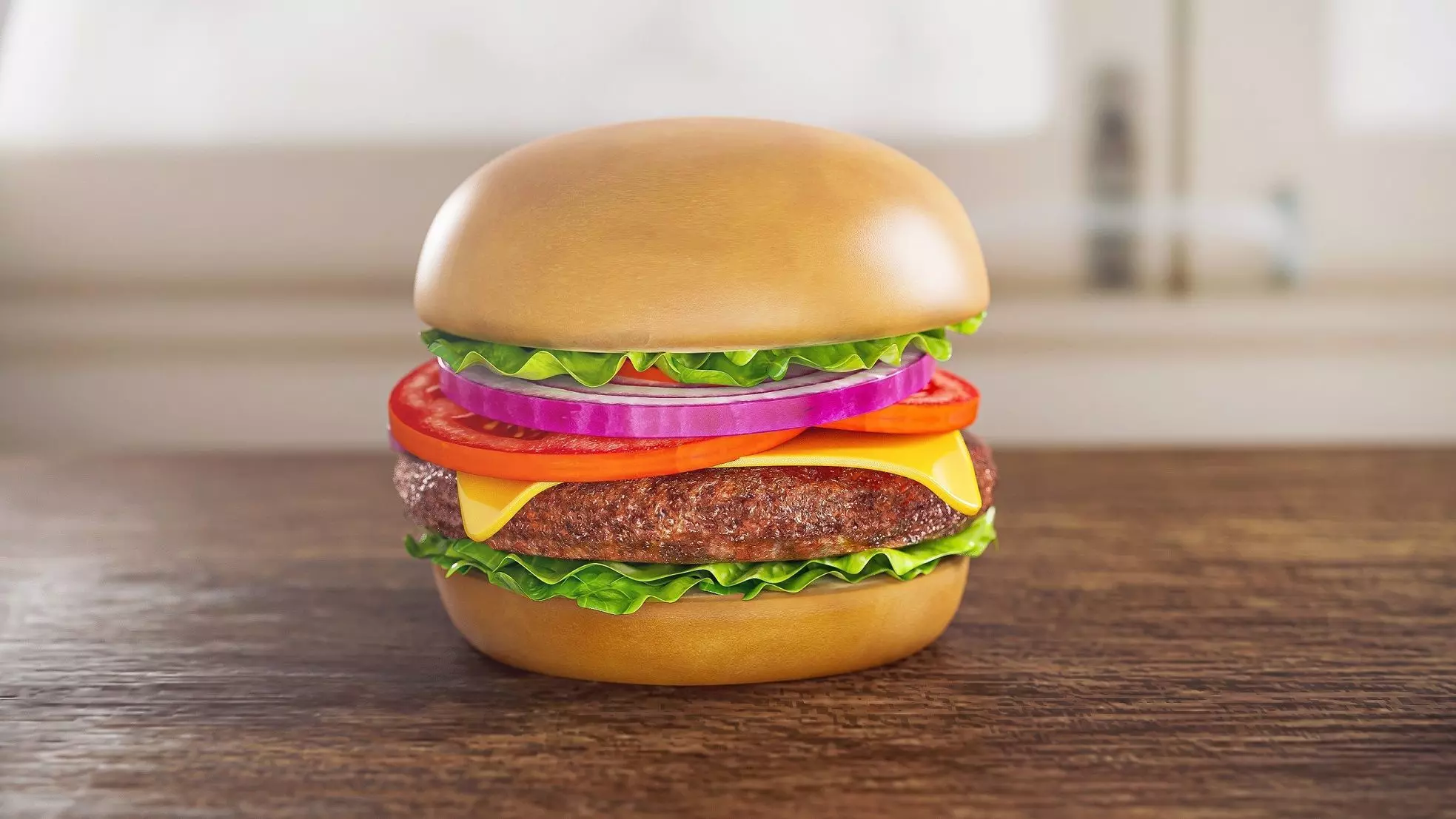 Cheese Burger  Food 3D model_0