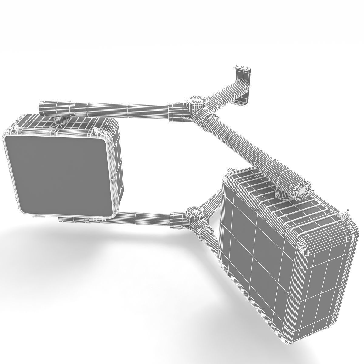 Walk Signal Double 3D model_5