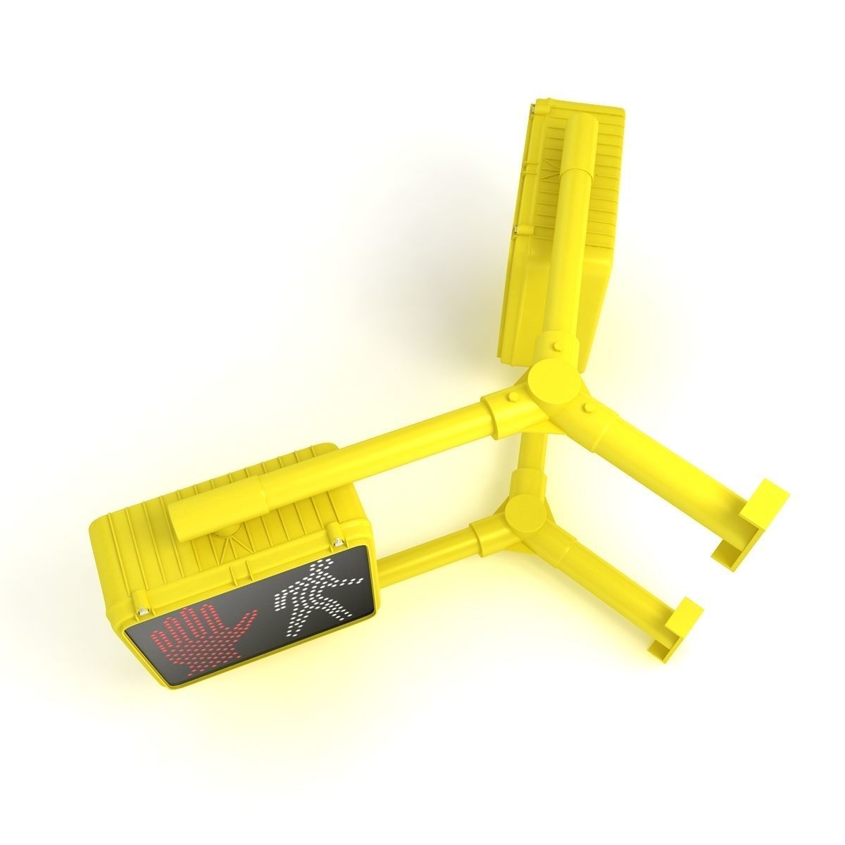 Walk Signal Double 3D model_2