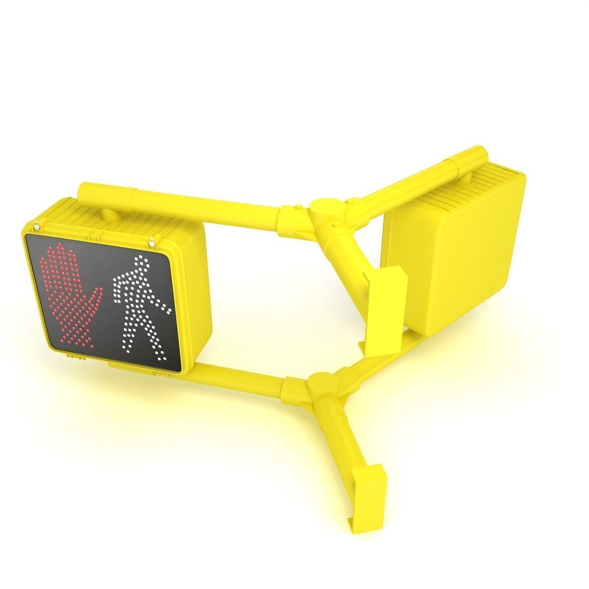 Walk Signal Double 3D model_1