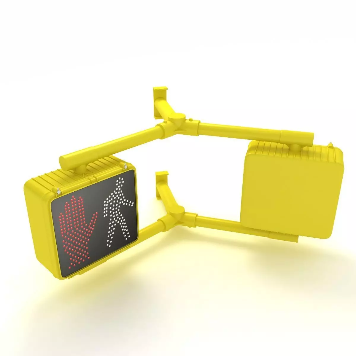 Walk Signal Double 3D model_0