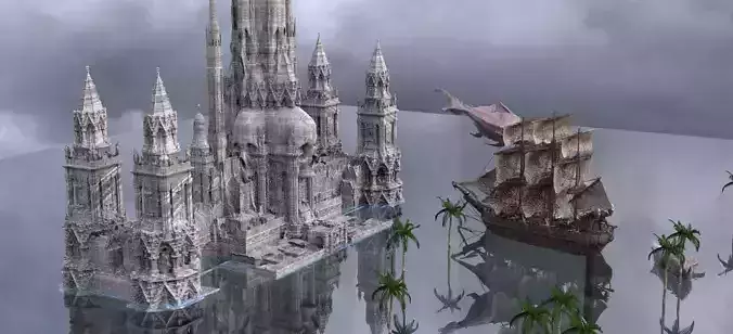 Pirate Ruins Ship battle