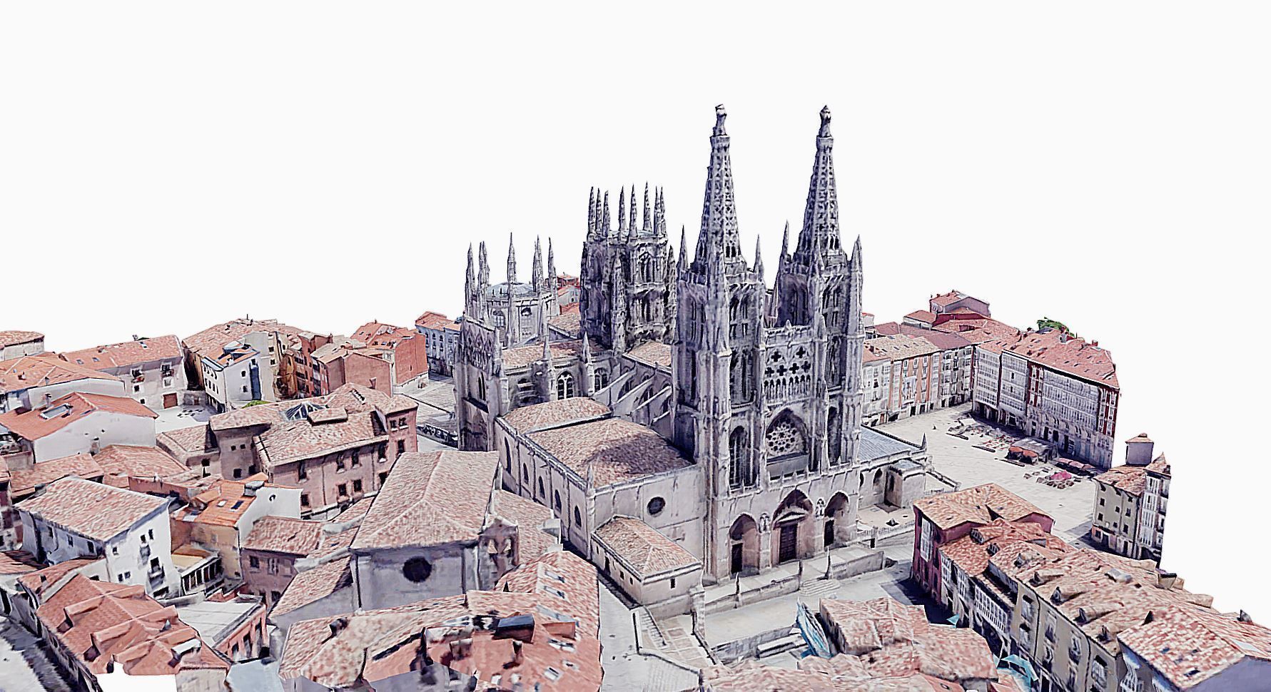 Cathedral of Burgos Low-poly 3D model_5