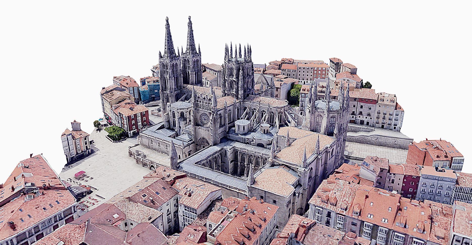 Cathedral of Burgos Low-poly 3D model_3