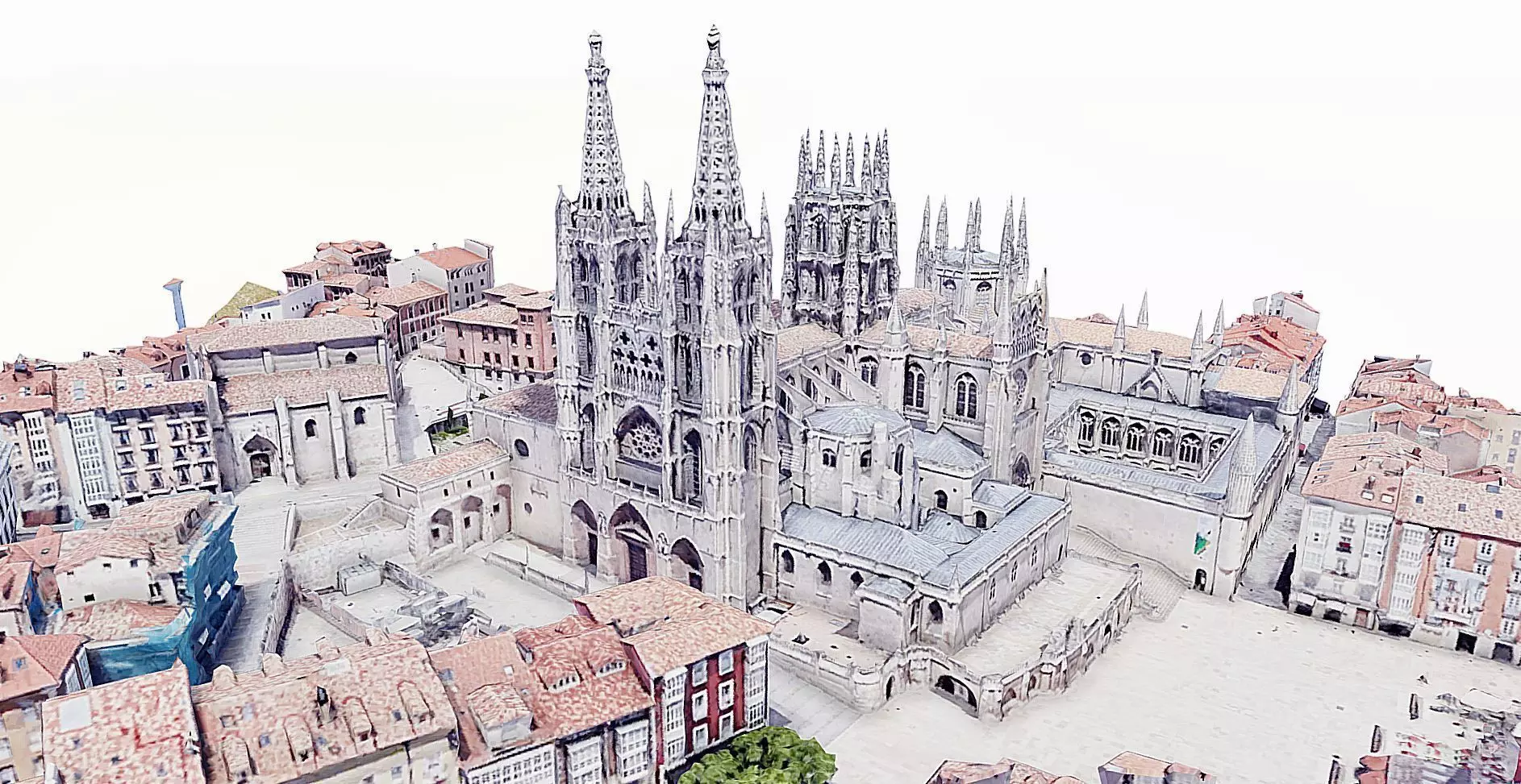 Cathedral of Burgos Low-poly 3D model_0