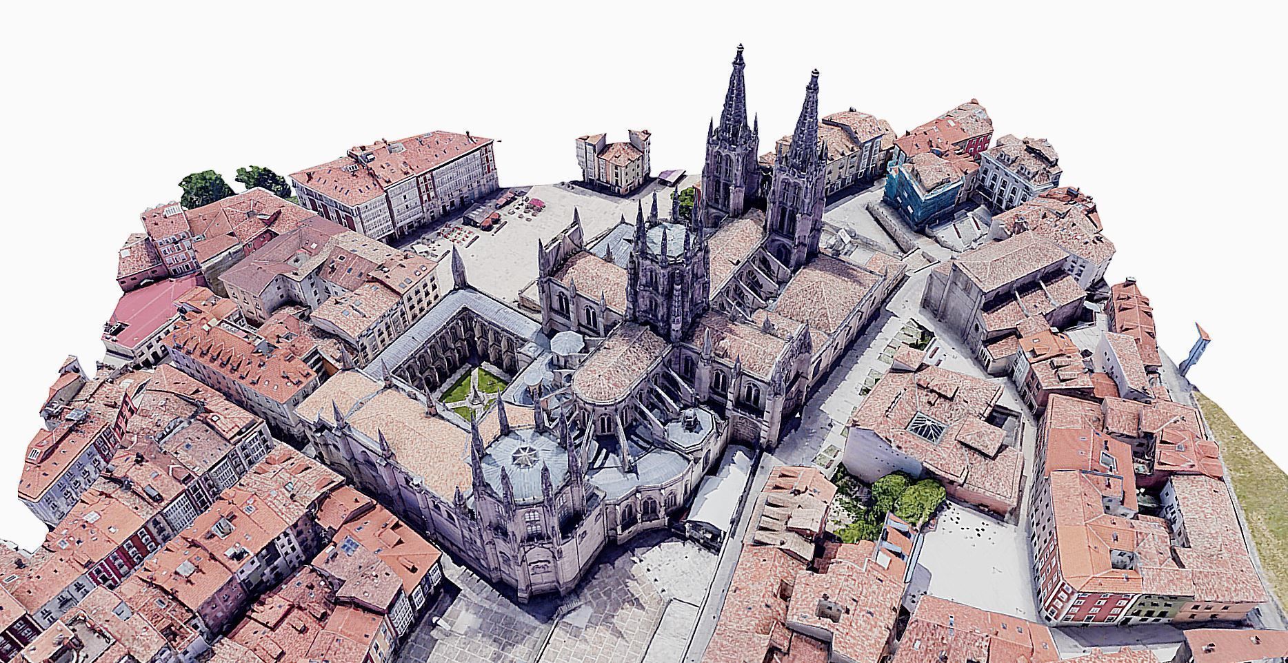 Cathedral of Burgos Low-poly 3D model_4