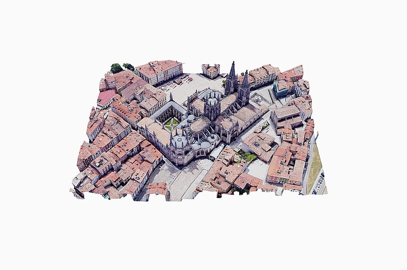 Cathedral of Burgos Low-poly 3D model_12