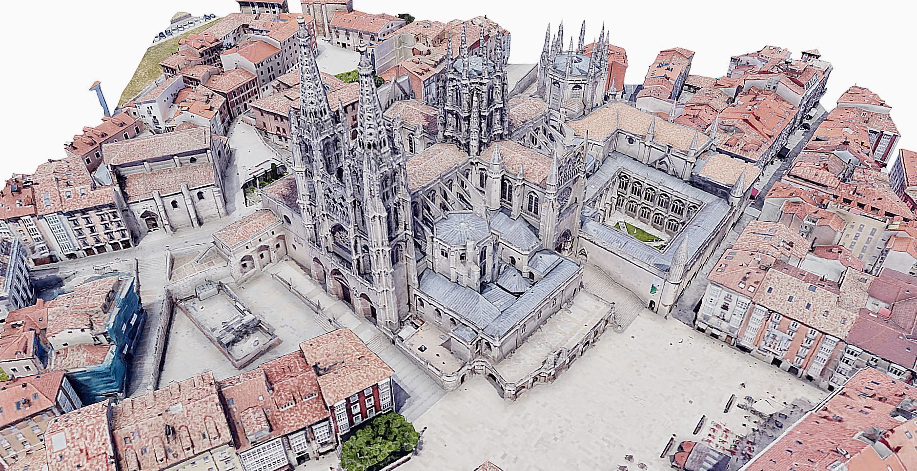 Cathedral of Burgos Low-poly 3D model_1