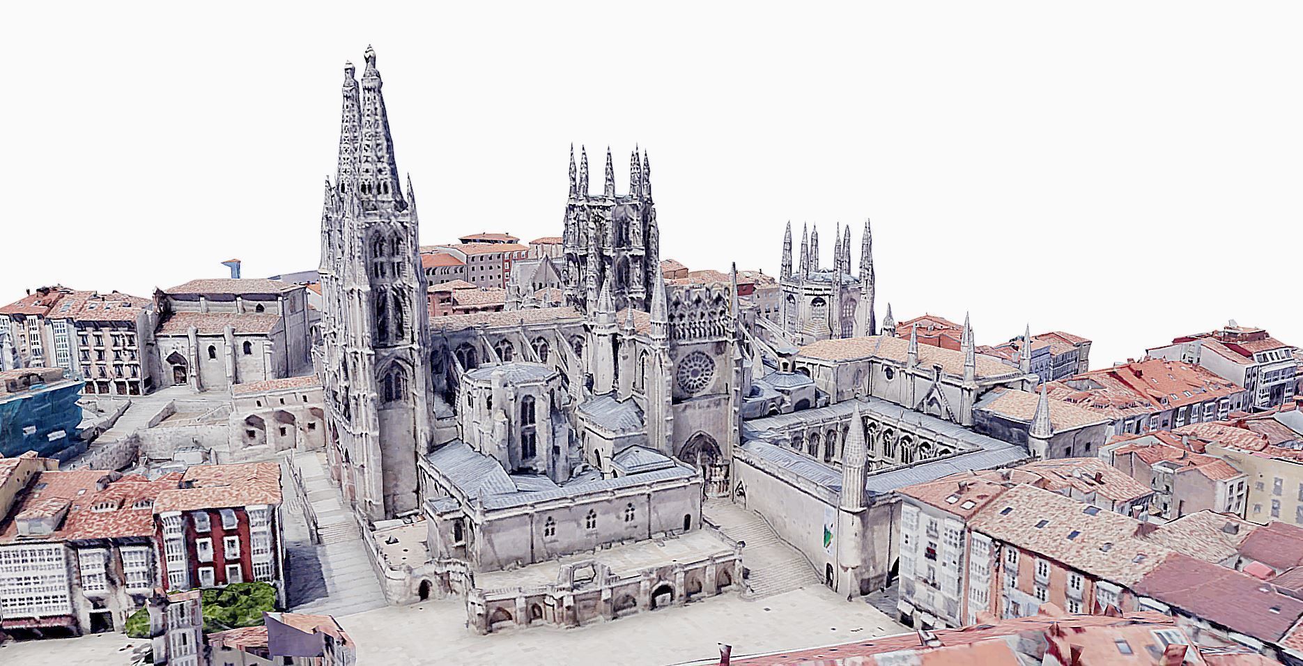 Cathedral of Burgos Low-poly 3D model_2