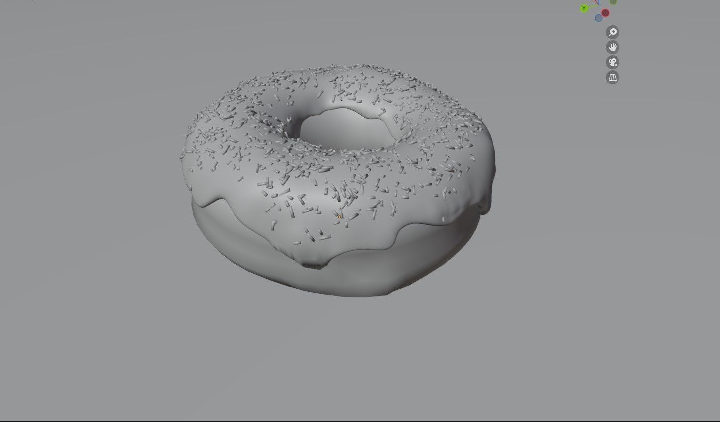 Vanilla Donut - Material Only 3D model_10