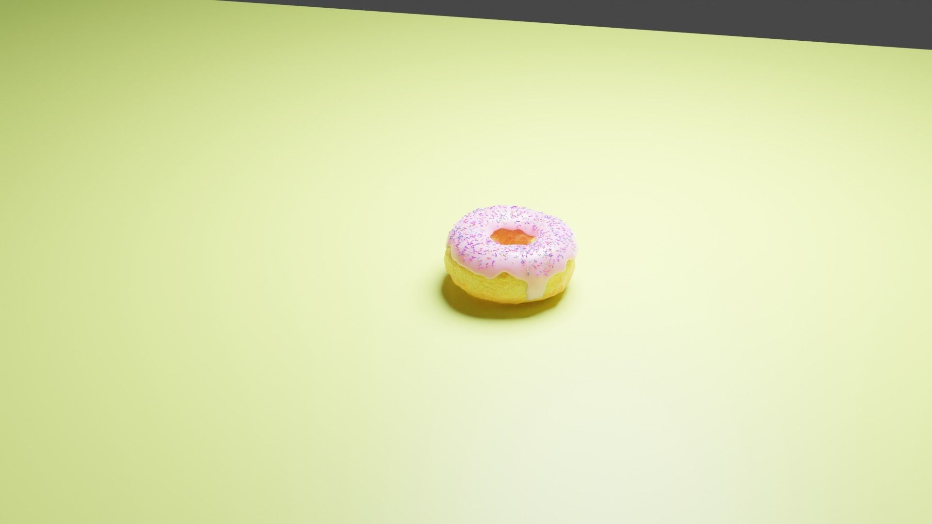 Vanilla Donut - Material Only 3D model_8