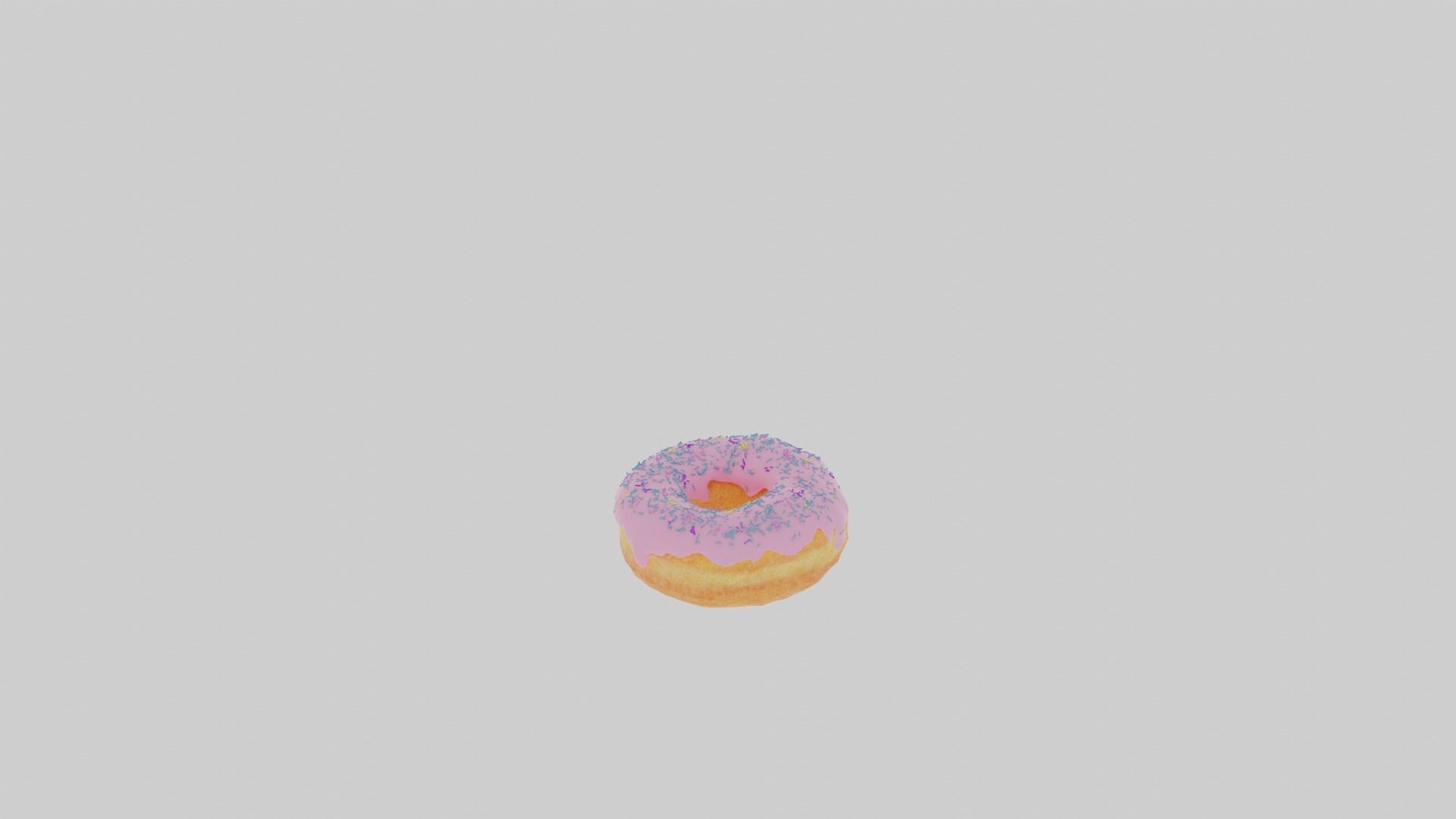 Vanilla Donut - Material Only 3D model_7