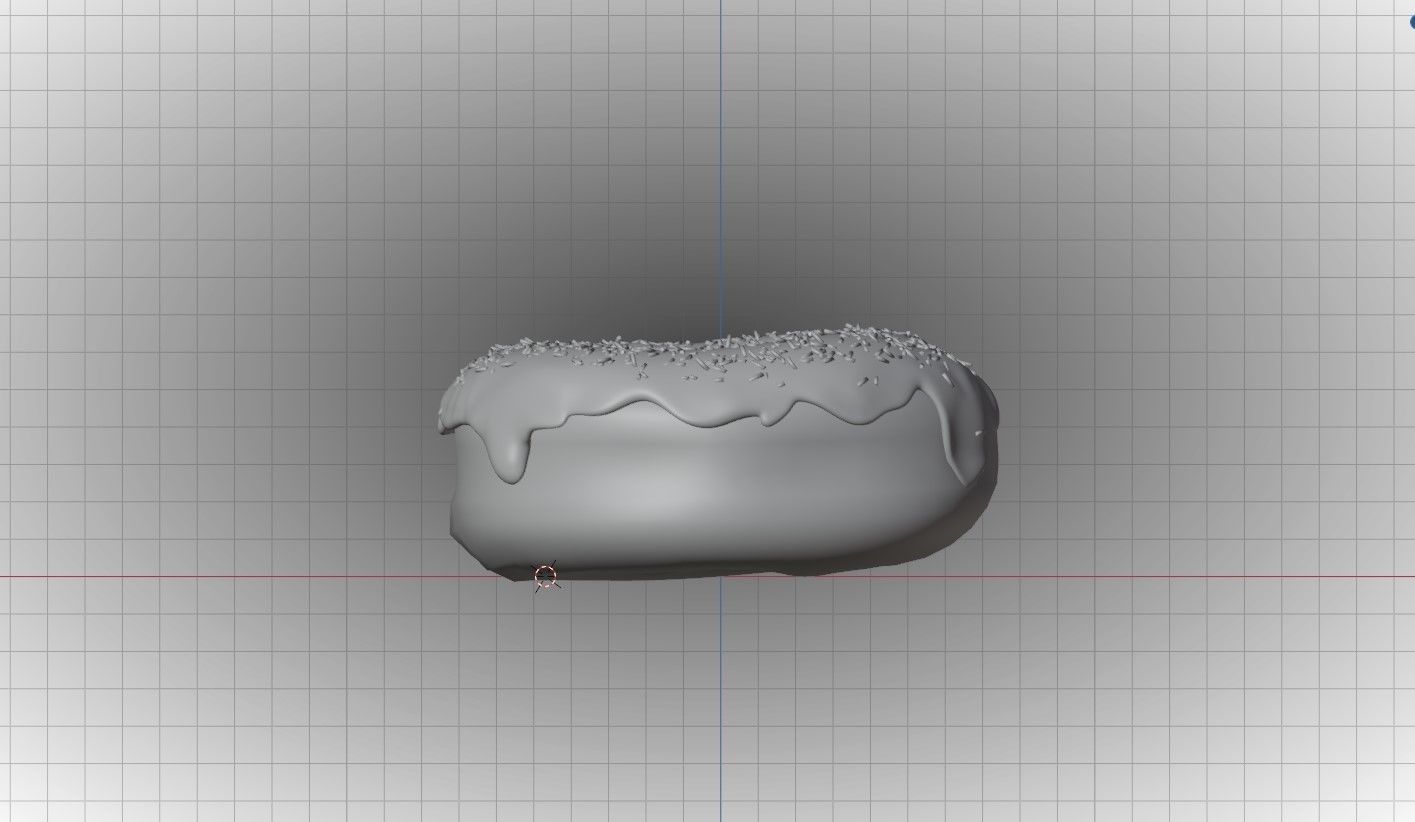 Vanilla Donut - Material Only 3D model_11