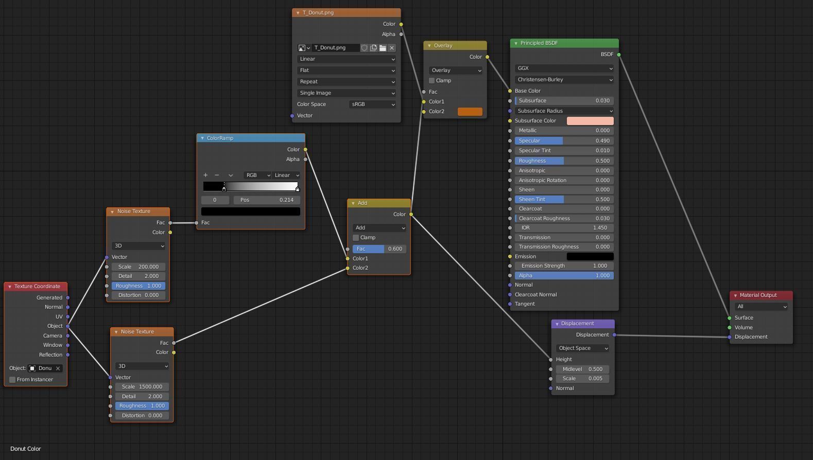 Vanilla Donut - Material Only 3D model_16