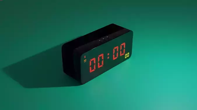 Digital Alarm Clock Free 3D model