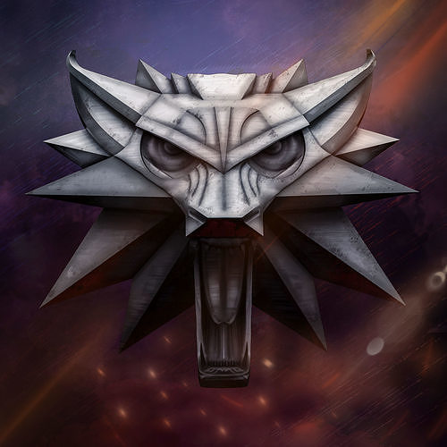 Witcher Medallion for 3d print 3D print model